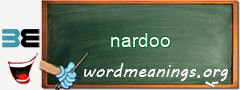 WordMeaning blackboard for nardoo